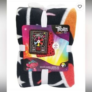 Trolls No Sew Fleece Throw 48" Trolls World Tour